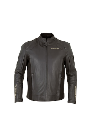 Venom Motosiklet Montu Deri 3 Mevsim Leather Racing Mont Black-red