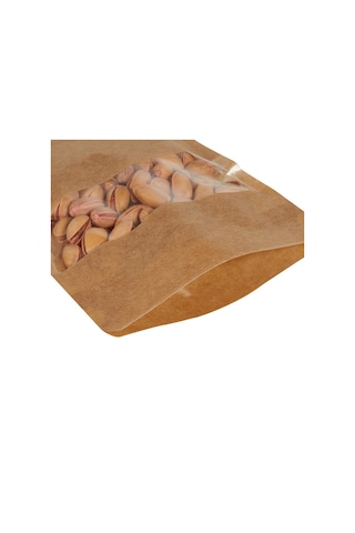 Packanya Kraft Dar Pencereli Doypack 100'lü 16 x 27 + 4 CM