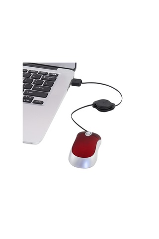 Mini Bilgisayar Fare Geri Çekilebilir Usb Kablosu Optik Ergonomic1600 Dpı Dizüstü Bilgisayar İçin Taşınabilir Küçük Fareler Gümüş Diğer