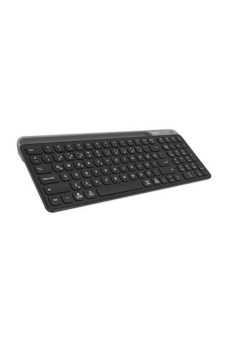 Everest Kb-bt90 Bluetooth+ 2.4ghz Telefon Tablet Standlı Şarjlı Q Mac/win/android/Apple Uyumlu iOS Kablosuz Q Klavye