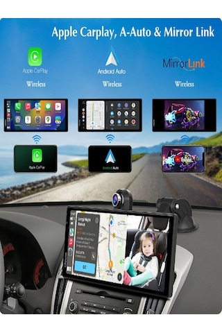 Çift Lens Güvenlik Kameralı Apple Ve Android Carplay