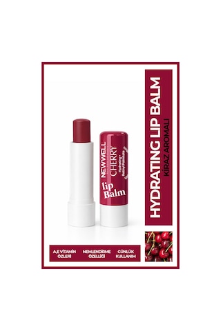 Cherry Hydrating Lip Balm Kiraz Aromalı Nemlendirici Dudak Bakım Kremi 4 Gr