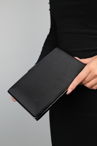 Luvishoes Dallas Siyah Saten Kadın Abiye Çanta Çok Renkli