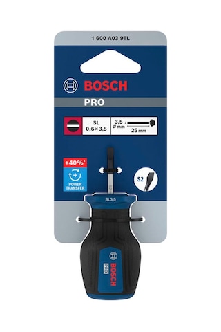 Bosch Pro 3.5x25 Mm Topaç Düz Tornavida Sl 1600a039tl