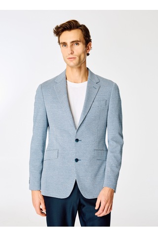 Hackett Lacivert - Beyaz Erkek Slim Fit Ceket Hm443298