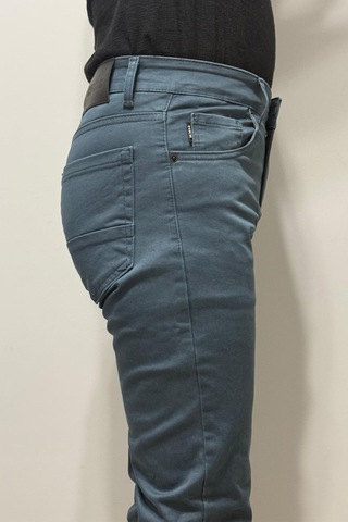 Hacker Denim Hacker Dmctekstil Erkek Mavi Y 979 Yüksek Bel Rahat Kesim Boru Paça Jean Pantolon