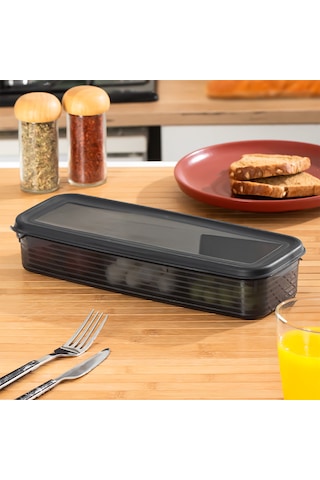 Porsima 4369 Freshlock Vakumlu Kahvaltılık Çok Amaçlı Saklama Kabı Kahvaltı Seti Füme