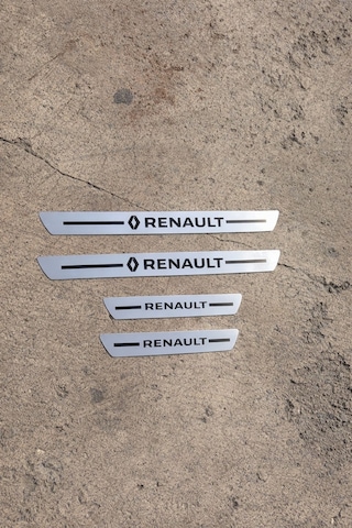 Renault Krom Plastik 4 Parça Kapı Parlak Eşik Seti