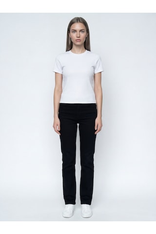 LOFT Slim Fit Kadın Tshirt K.kol Lf2042460 Q1.v1 Beyaz