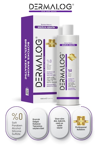 Dermalog Saç Botoksu & Brezilya Keratini - Pofessional Premium Seri 1000 Ml