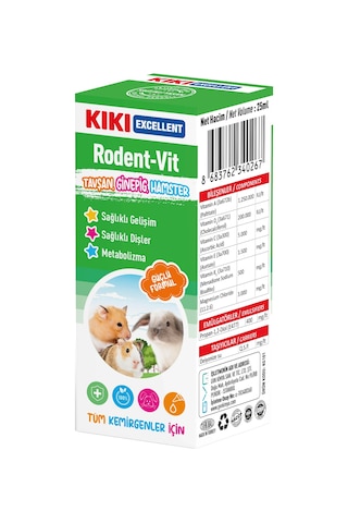 Kiki Excellent Kemirgen Rodent Vitamin 25 ML