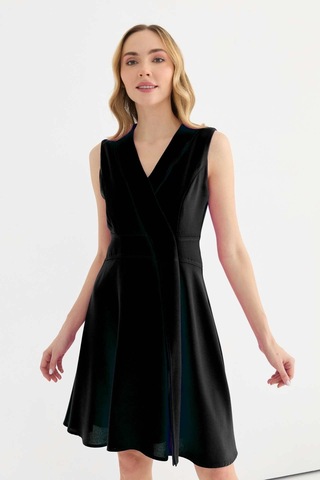 Selen Kadın Elbise 25ysl7636 Siyah