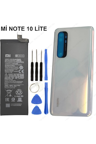 Xiaomi Mi Note 10 Lite Arka Cam Pil Kapağı Batarya Kapağı + Pil