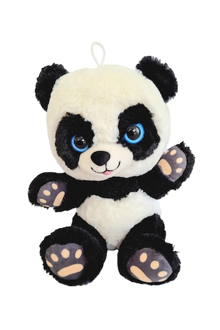 Merty Avm Premium Kalite Sevimli Peluş Panda - Dolgun Yapılı Oturabilen Hediye Oyuncak Siyah- Beyaz