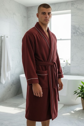 % 100 Pamuklu Laodikeia Kimono Bornoz Unisex Kadın Erkek Bordo