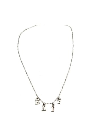 İsme Kişiye Özel İsimli Kolye Sevgiliye Hediye Gri