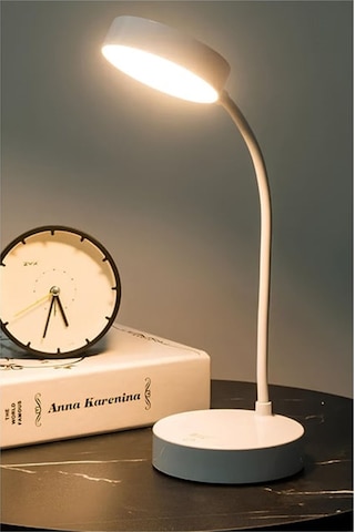 Şarjlı Masa Lambası 3 Farklı Renk Moduna Dokunmatik Geçiş Cata Berlin Beyaz Dimmerli Işığı Ayarlanabilir