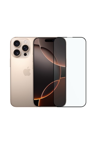Safeus Tam Kaplayan Parmak İzi Bırakmayan Safir Ekran Koruyucu Cam , Apple Uyumlu iPhone 16 Pro Max İle