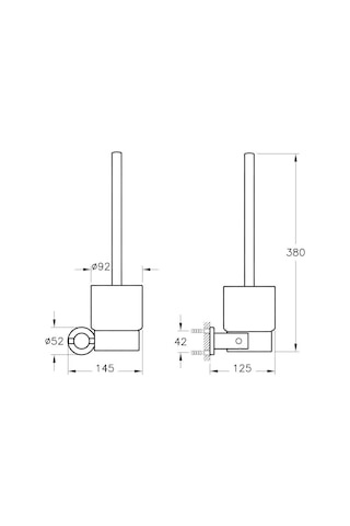 VitrA Ilia Tuvalet Fırçalığı Krom A44384