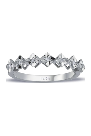 Lova 0,50 Karat Efektli Pırlanta Yeditaş Yüzük - 1070223