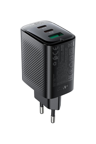 Acefast Pd67w Destekli 2xusb-c+1xusb-a Çıkışlı Hızlı Şarj Cihazı - A108