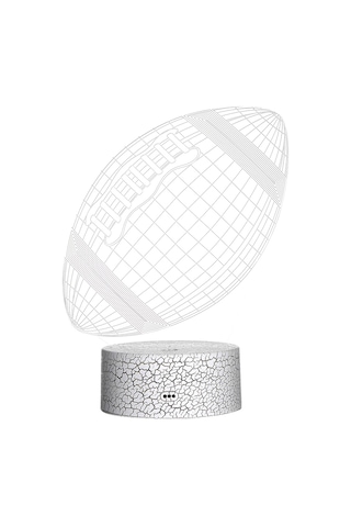 Konesam 3d Led Stéréo Lamba, Dokunmatik Kumandalı, Usb Beslemeli, Y七彩 Işıklı, Futbol Topu Desenli, Akrilik Plaka, Odalar İçin Ambiyans Aydınlatması Pil Dahil Değil Diğer