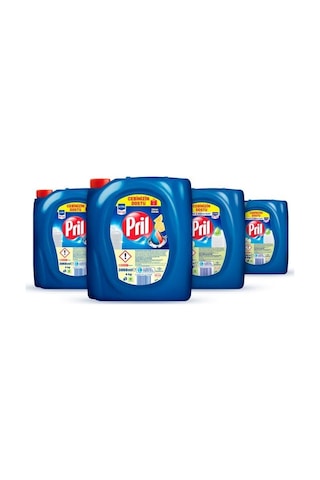 Pril Elde Yıkama Limon + Elma Kokulu Sıvı Bulaşık Deterjanı 4 x 4 KG