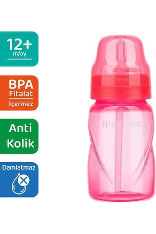 Mamajoo Pipetli Bardak 270 ML -  Pembe