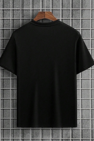 Unisex Los Angles Baskılı Tasarım Tshirt Siyah