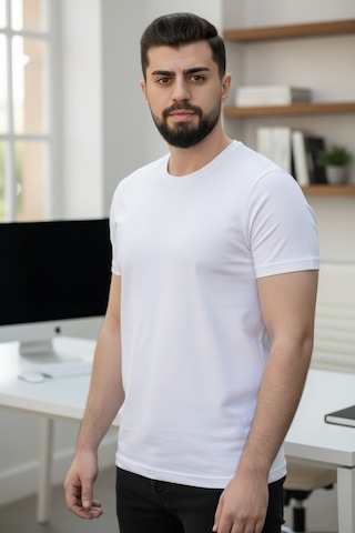 Luxıc Core Unisex Lacivert %100 Pamuk Basic Tişört Bisiklet Yaka Kısa Kol Rahat Kesim Günlük Yazlık 2xl - Lcr-ts-lacıvert