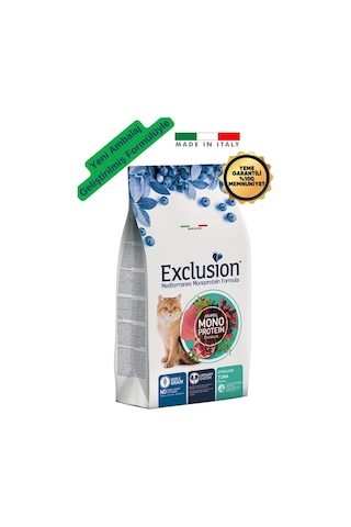Exclusion Mediterraneo Monoprotein Düşük Tahıllı Ton Balıklı Ve Narlı Kısırlaştırılmış Kedi Maması 12 KG
