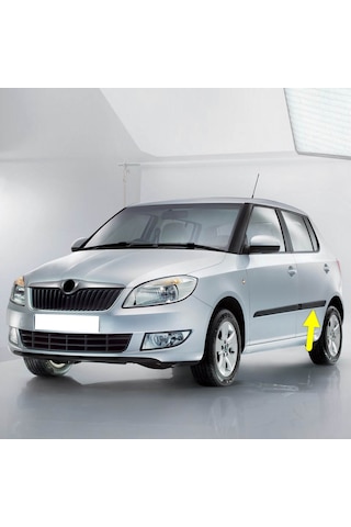 Skoda Fabia 2011-2014 Sol Arka Kapı Çıtası Düz 5j6853753