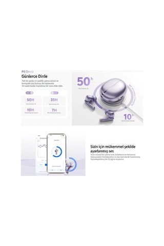 Kablosuz Şarj Özellikli Bluetooth Kulaklık, Hi-res Ses İle
