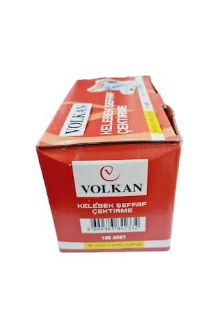Volkan Kelebek Şeffaf Çektirme 1 Pt Mobilya Montaj Aparatı 100 Adet Krom 10cm