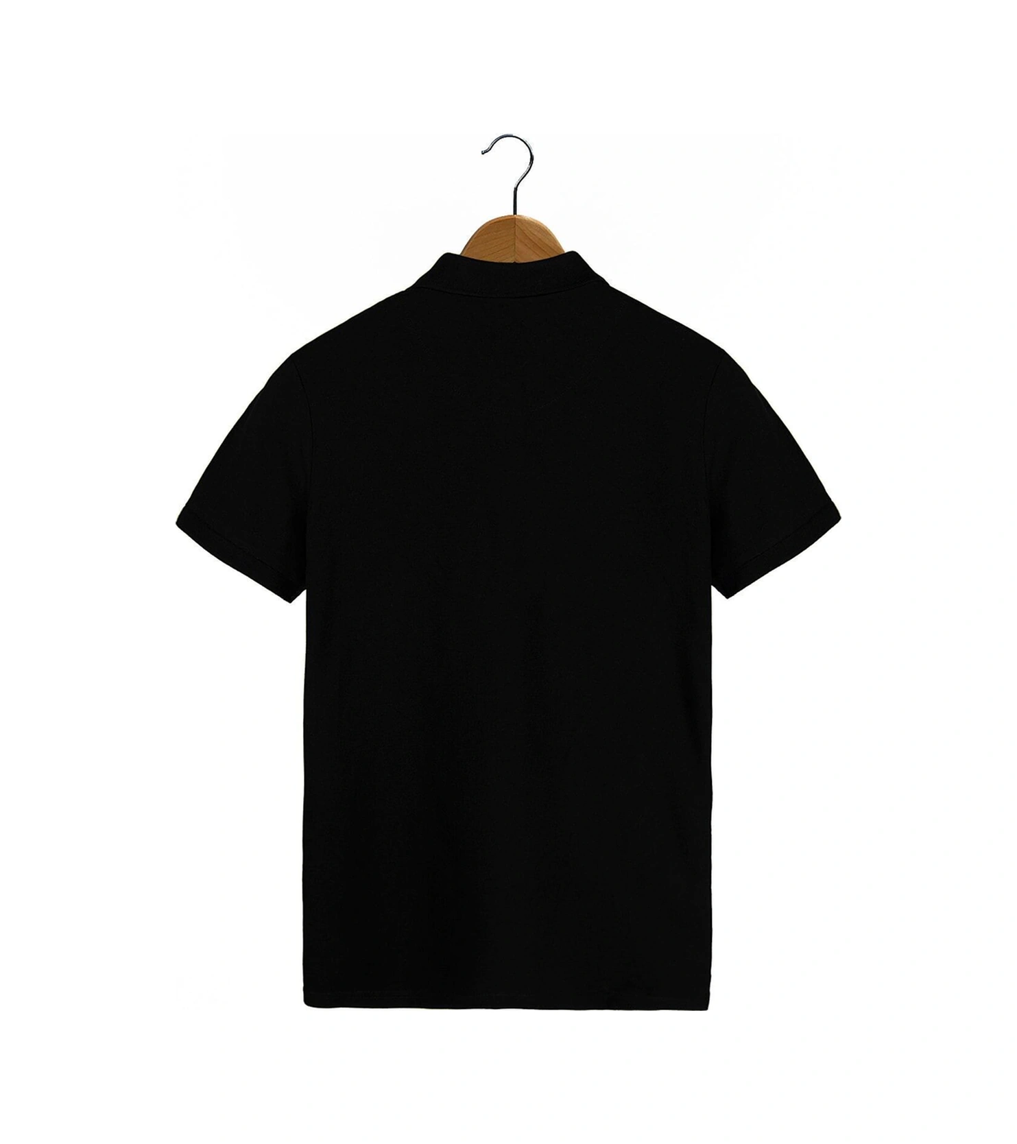 Veaven Erkek Siyah Slim Fit Polo Yaka T-shirt Siyah