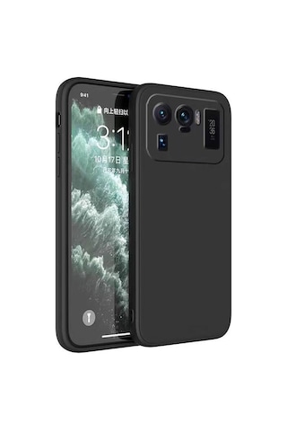 Xiaomi Mi 11 Ultra Kılıf Esnek Yapılı İnce Slim Silikon Kapak Ryc/premier Siyah
