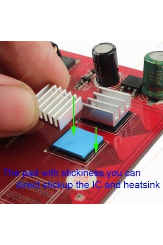 Termal Pad Ped Işlemci Soğutucu Silikon 5Cmx5Cm Kalınlık 3Mm Gri