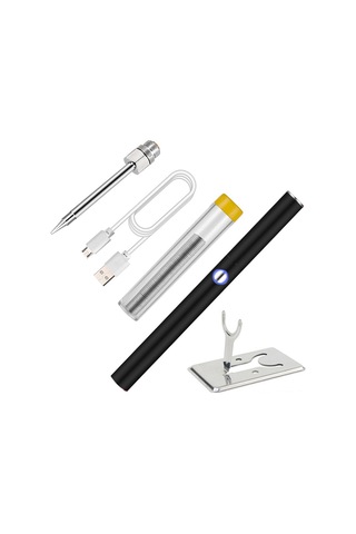 Yuntech01 Usb Şarjlı Kablosuz Dışarıda Dumanlı Demir Seti, Ev İçi Dıy Kaynak Aracı, Li-poly Pil Ve Uçak Aparatı İle Tip-b Uçlu