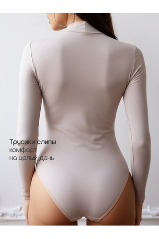 Moremio Uzun Kollu Kapüşonlu Body 17365707