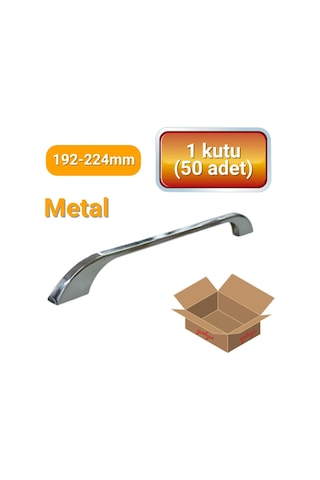 50 Adet Ezgi Krom Metal Mobilya Kulpu 192mm - 224mm Krom