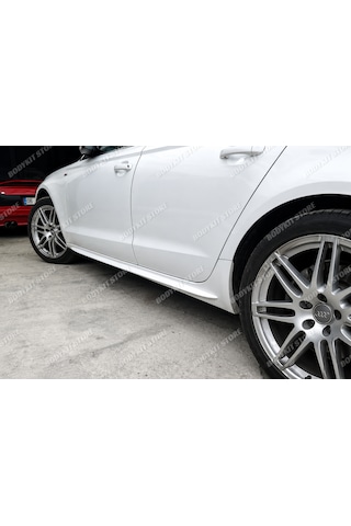 Audi A4 B8 Sline Marşpiyel Çıtası Sağ-sol - Boyasız - Fiberglass - Açıklamayı Okuyun