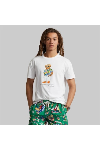 Polo Ralph Lauren Erkek T-shırt 710854497032 710854497032 Beyaz Beyaz
