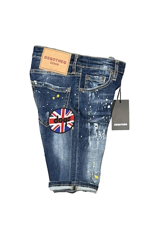 Dsqotheq Kadin Denim Short Blue Mavi