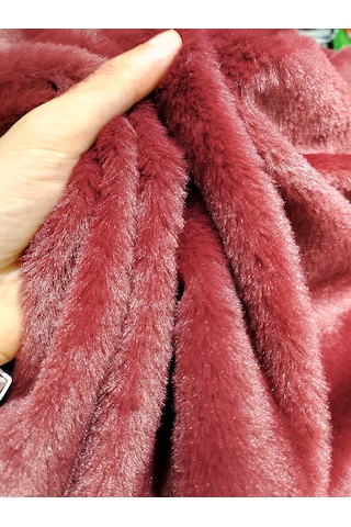 Toskana Peluş Kumaş Bordo