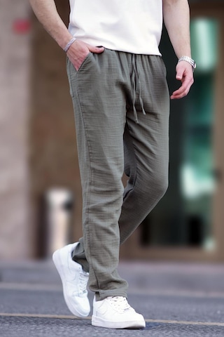 Madmext Haki Müslin Kumaş Erkek Basic Pantolon 6507-haki Haki