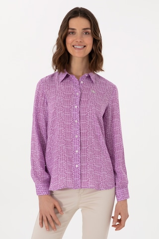 U.s. Polo Assn. Kadın Mor Gömlek Desenli 50306433-vr038 Mor