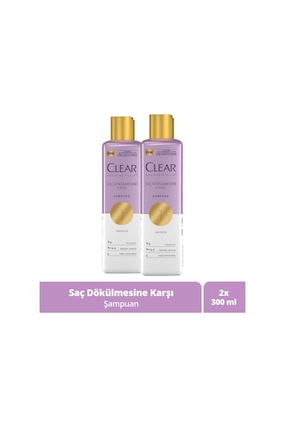 Clear Scalpceuticals Saç Bakım Şampuanı Saç Dökülmesine Karşı 300 Ml X2