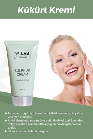W-Lab Cosmetics Kükürt Kremi  50 ML