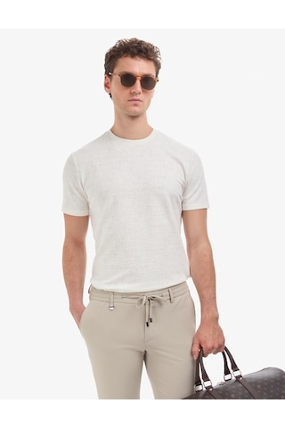 Pierre Cardin Erkek Ekru Tişört 50327857-vr019