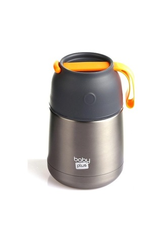 Baby Plus Vakumlu Çift Taraflı Bebek Mama Saklama Termosu 450 Ml